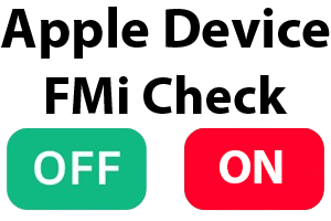 FMI Check Apple Device